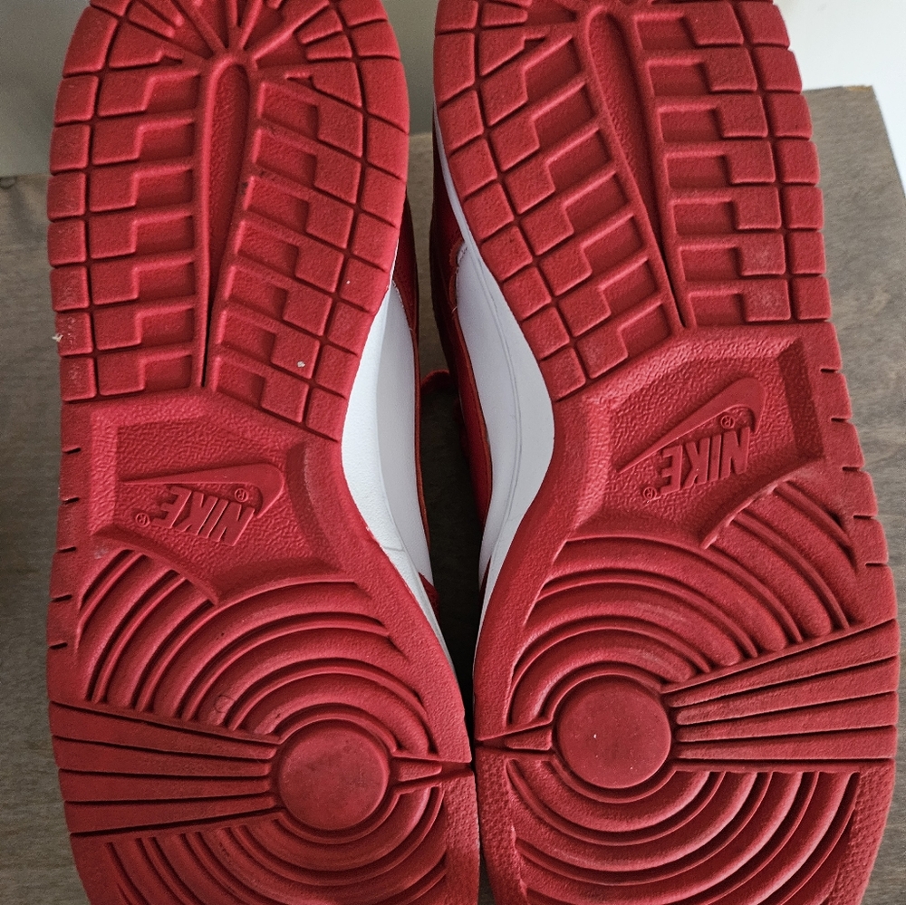 Nike Dunks red and white, Men's size 11